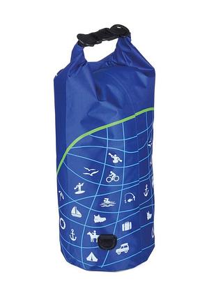 Вулична сумка із захистом від води (для водних видів спорту) troika waterproof bag синя