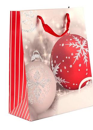 Пакет бумажный "christmas balls" 26 х 32 см