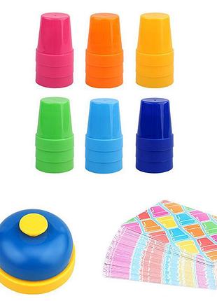 Настольная интерактивная игра ummi 22051 quick cups blue / orange