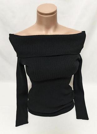 Кофта джемпер з відкритими плечима s/36/8/44