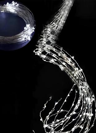 Гірлянда "конський хвіст" від мережі, 3м, 510led, холодний білий