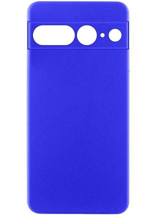 Чехол silicone cover lakshmi full camera (aa) для google pixel 7 pro синий / iris