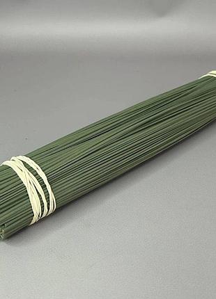 Дріт флористичний (герберний) 1,5 мм, довжина 30 см - 1 кг - оливковий