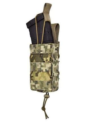 Одинарный подсумок для магазинов ak / ar открытый stealth pro. пиксель мм14