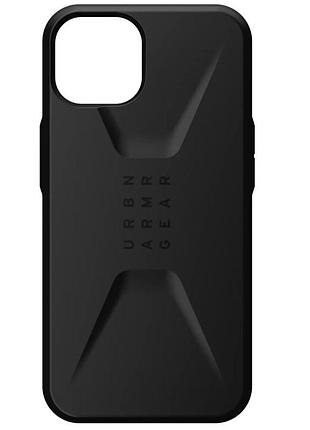 Чехол tpu uag civilian series для apple iphone 14 pro (6.1") черный
