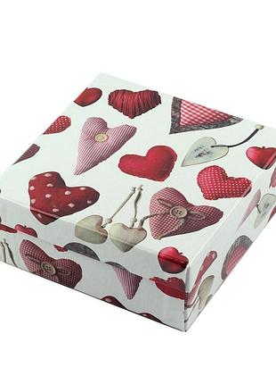 Коробка подарункова "heart" 14 х 14 х 6 см