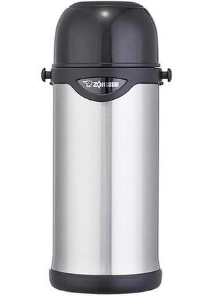 Термос zojirushi 1 л (с ремешком) silver