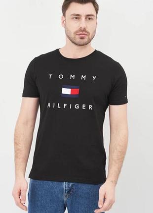 Чоловіча футболка tommy hilfiger чорна l