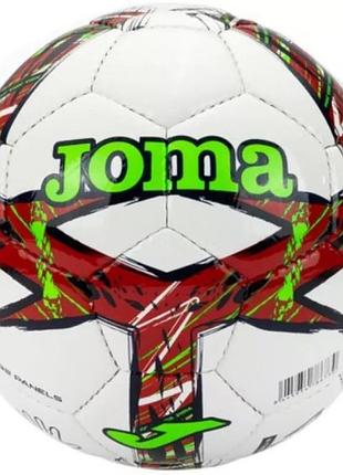 М'яч футбольний джома оригінал joma dali iii білий, червоний, салатовий уні 4 401412.206.4