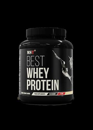 Сывороточный протеин + энзимы mst best whey protein + enzyme 510 г (17 порций), cookies cream