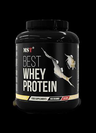 Сывороточный протеин + энзимы mst best whey protein + enzyme 510 г (17 порций), vanilla ice cream