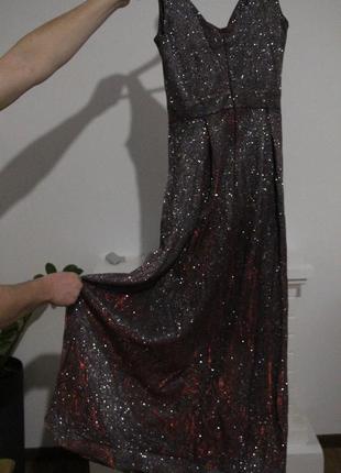 Вечернее новогоднее выпускное,  длинное платье2 фото