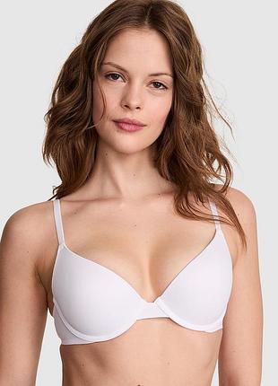 Безшовний бюстгальтер з одинарним push-up від бренду victoria's secret 🇺🇸 білий. оригінал