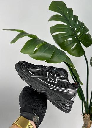 Женские кроссовки new balance 740 black white