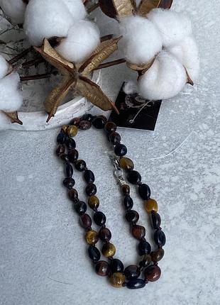 Намисто тигрове- соколине-биче око з натурального тигрового сокол бичого ока намисто соколине биче око.