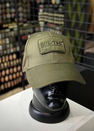 Кепка бейсболка с ситчастью уставкаю "mil-tec" olive