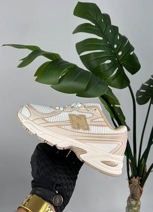 Женские кроссовки new balance 740 white beige