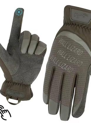 Тактичні утеплені рукавиці wallizard tactical, olive