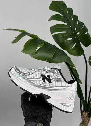 Женские кроссовки new balance 740 white silver black