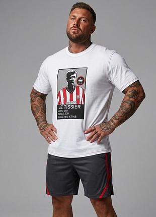 Мужская белая футболка southampton fc с контрастными красными швами