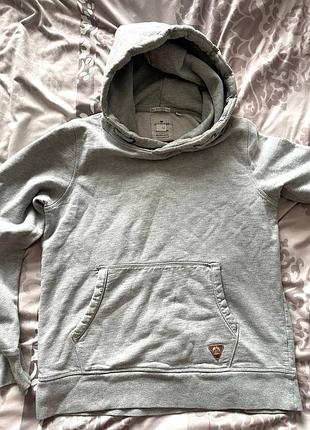 Стильне сіре худі tom tailor (fitted) — розмір 164 / xs