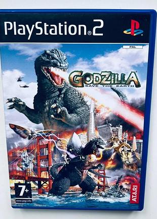 Godzilla save the earth, б/в, англійська версія - диск для playstation 2