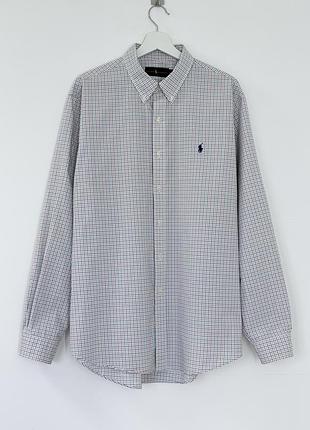 Чоловіча сорочка в клітинку від бренду polo ralph lauren