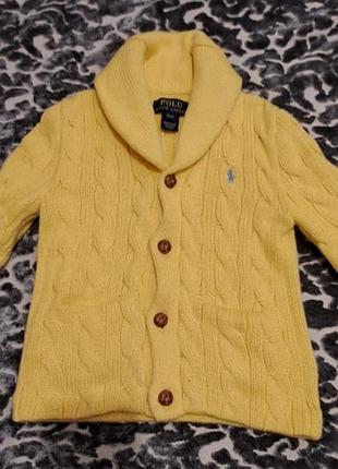 Ralph lauren polo детский кардиган свитер 
состояние 10/10
длина 38
рукав 32
котон 100%