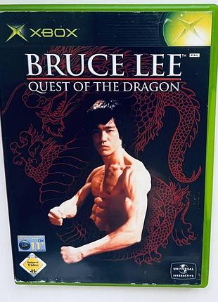 Bruce lee quest of the dragon, б/у, английская версия - диск для xbox original
