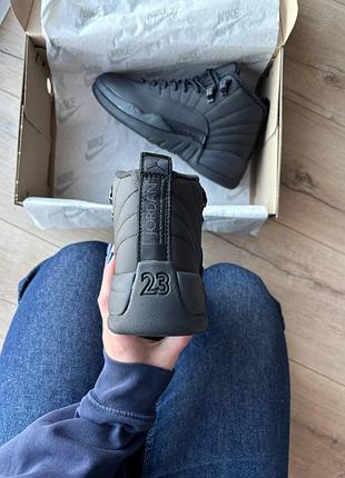 Jordan 12 retro winterized triple black 2
