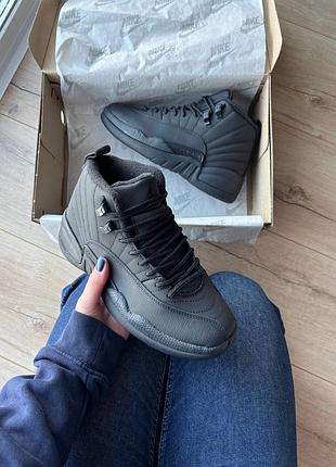 Jordan 12 retro winterized triple black 5