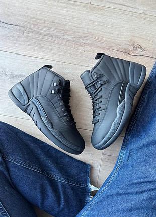 Jordan 12 retro winterized triple black 10