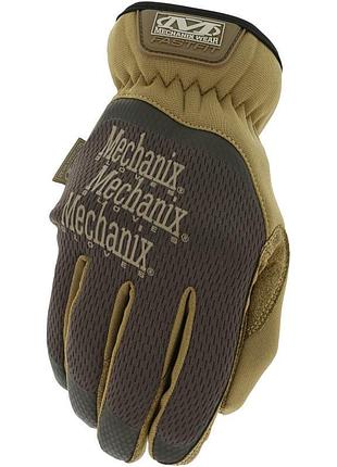 Тактичні рукавиці mechanix wear fastfit brown