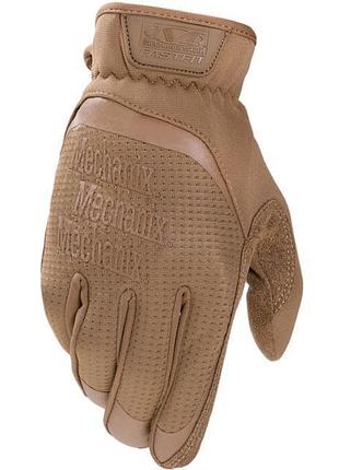 Тактичні рукавиці mechanix wear fastfit coyote