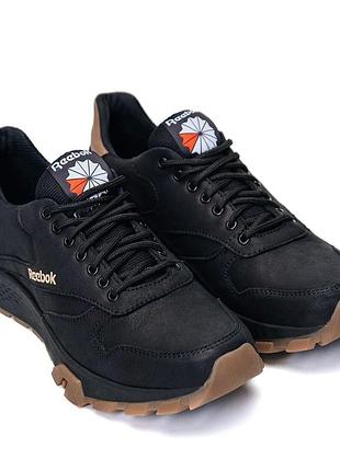 Демісезонні шкіряні кросівки reebok