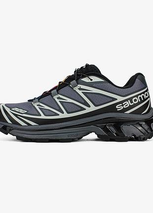 Демисезонные кроссовки salomon серый/черный