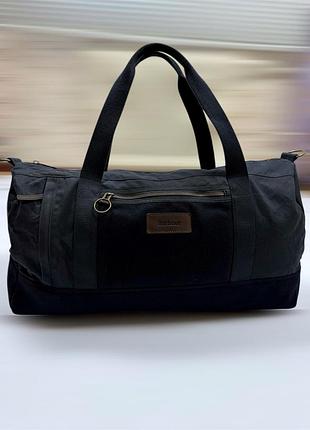 Barbour темно синяя вощеная дорожная сумка wax cotton оригинал