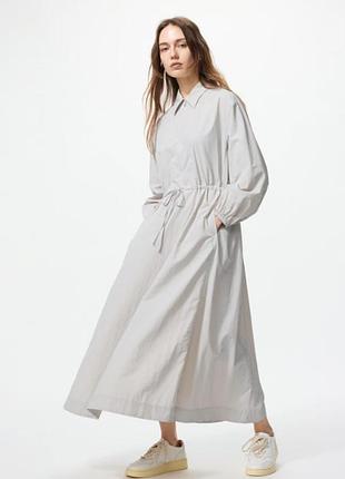 Нейлоновое платье рукав 3/4 uniqlo xs s