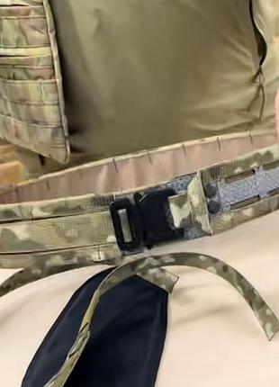 Военно-тактический ремень композитный пластик range belt d-ring cobra buckle мультикам
