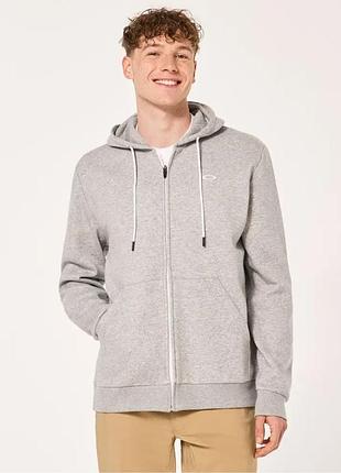 Худі, кофта чоловіча oakley relax full zip hoodie 2.0 new granite hthr