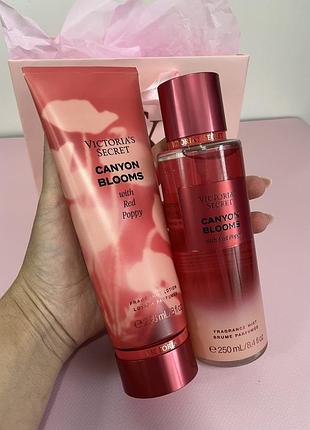 Парфумований набір косметики victoria's secret canyon blooms — лосьйон спрей пакет оригінал