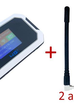 Роутер olax олакс mt80 модем wifi 4g lte семь клетка 150 мбит wifi 6 lte900 аккумулятор 3000mah ts9 mimo + 2 антенны 5 dbi