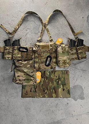 Реминно-плечевая система рпс cordura 1000d + 7 подсумков и каремат мультикам