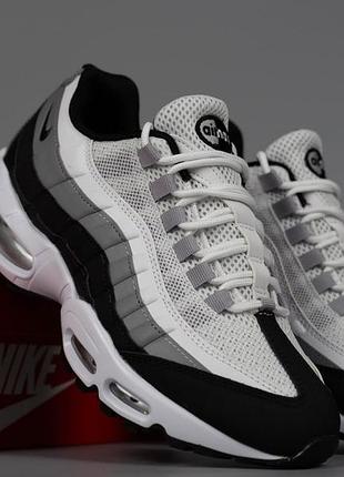 Мужские кроссовки nike air max 95 white black