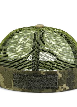 Кепка докера без козырька сетка лето с velcro пиксель мм14