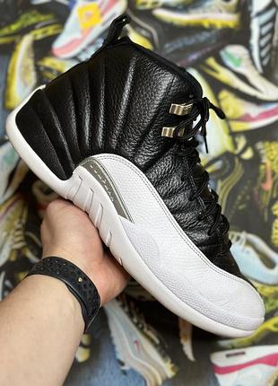 Кросівки чоловічі air jordan 12 retro playoffs black/white ct8013-006