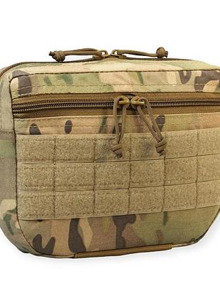 Напашник cordura размера 22x17х4.5 см под баллистический пакет размера 20*16.5*13.5 мультикам