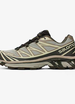Демисезонные кроссовки salomon xt-6 хаки
