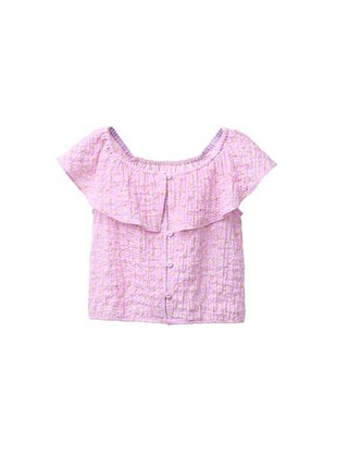 Топ для девочки zara, 13,14,164,розовый, кроп, топик,майка,волан,топик,с оборкой,зара,лето,с рюшами,рюшкой,блузка,блуза,короткий