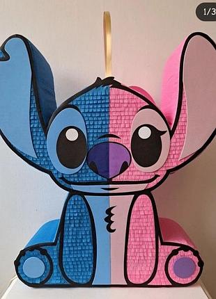 🌺 піньята стіч 💙 stitch / ліло і стіч / lilo & stitch / ангел / angel / енджел / scrump / скрапм / ліло / іменна піньята на день народження